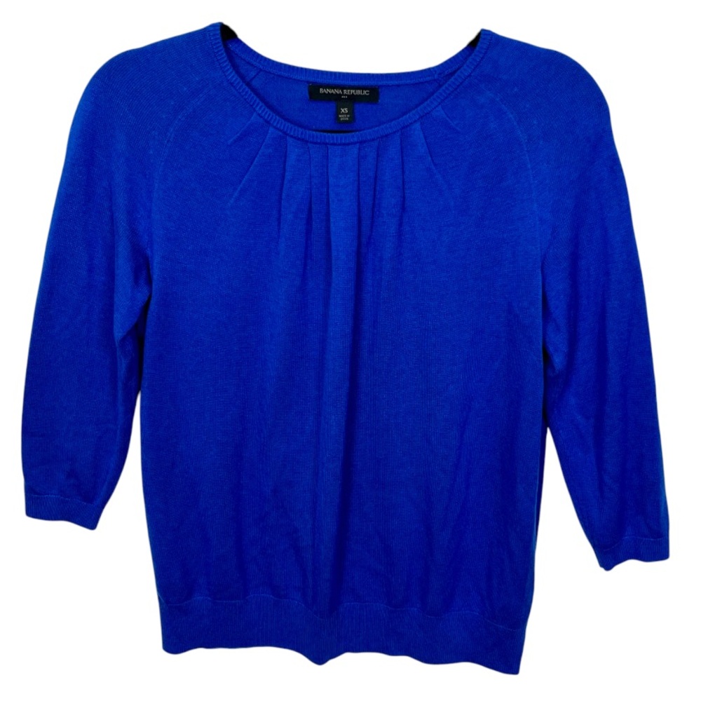 Banana Republic Blue Pullover Sweater, Size XS